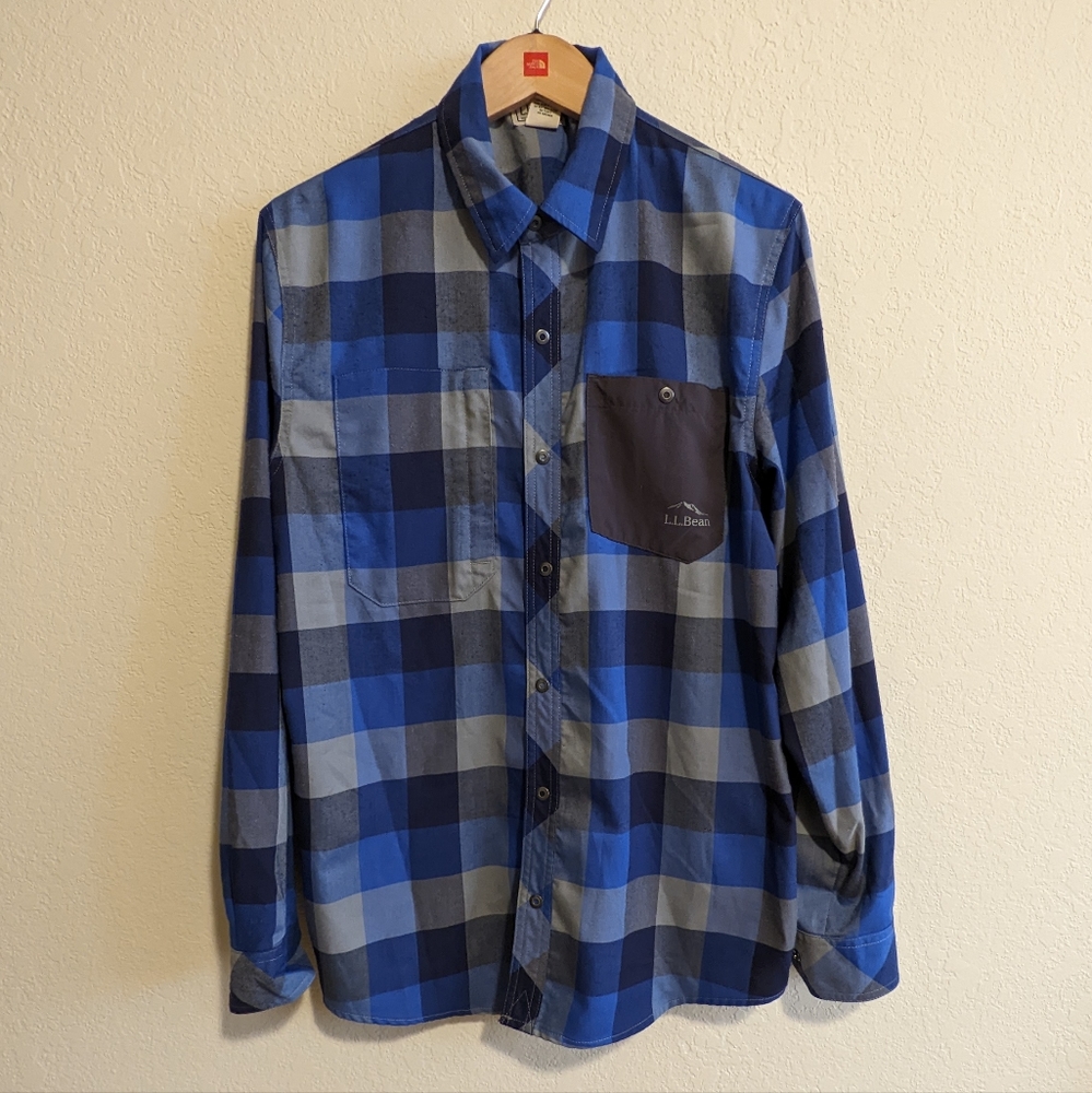 L.L. Bean Plaid Button Up